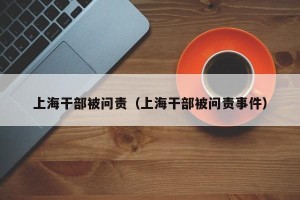 上海干部被问责（上海干部被问责事件）