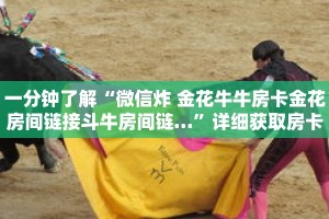 一分钟了解“微信炸 金花牛牛房卡金花房间链接斗牛房间链…”详细获取房卡