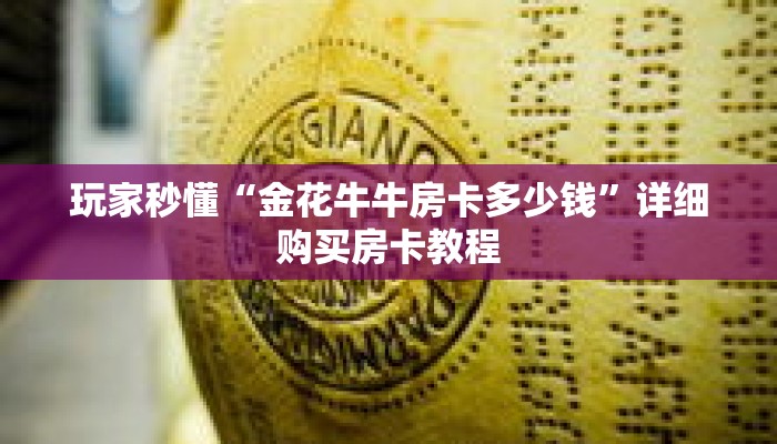 玩家秒懂“金花牛牛房卡多少钱”详细购买房卡教程