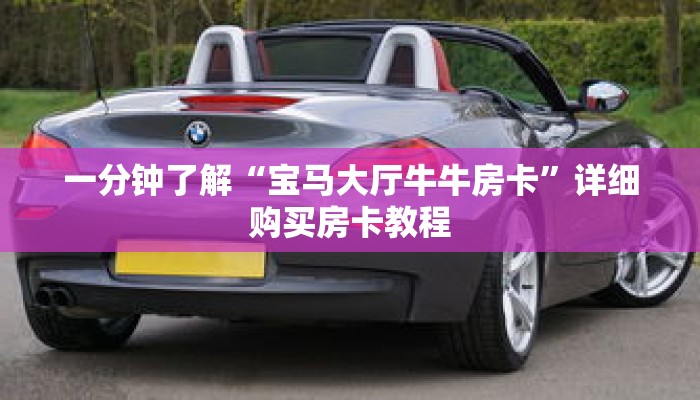 一分钟了解“宝马大厅牛牛房卡”详细购买房卡教程