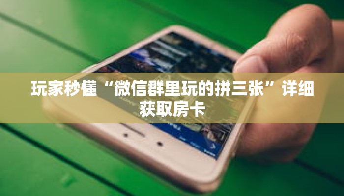 玩家秒懂“微信群里玩的拼三张”详细获取房卡